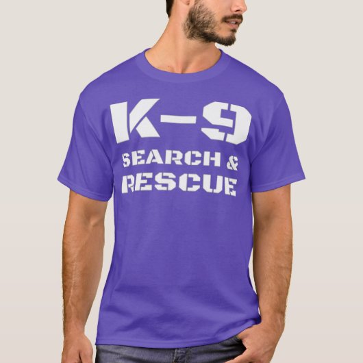 K-9捜索救助犬ハンドラートレーナーSAR K9 Tシャツ (正面)