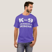 K-9捜索救助犬ハンドラートレーナーSAR K9 Tシャツ (正面フル)