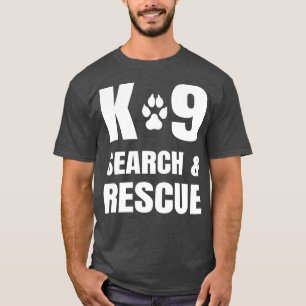 K-9捜索救助K9犬足犬ユニット Tシャツ