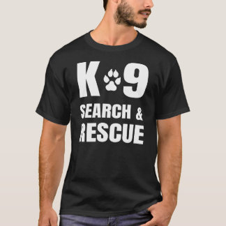 K-9検索とレスキューK9 SARドッグハンドラユニット Tシャツ