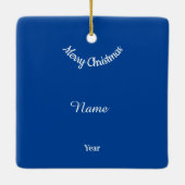 K-9警察官クリスマスオーナメントVer.2 セラミックオーナメント (裏面)