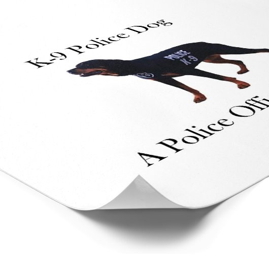 K-9警察犬ポスター ポスター (角)