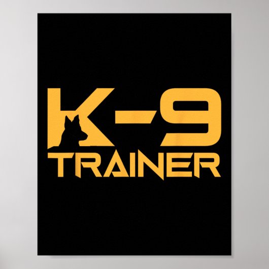 K-9 K9 Dog Handler Trainer Police Security Hallowe ポスター (正面)