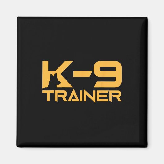 K-9 K9 Dog Handler Trainer Police Security Hallowe マグネット (正面)