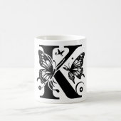 K Alphabet black butterfly モーフィングマグカップ (中央)