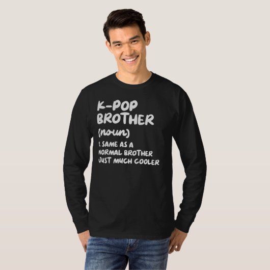 K-Brotherポップ・アートの定義Kpop南おもしろい韓M Tシャツ (正面フル)