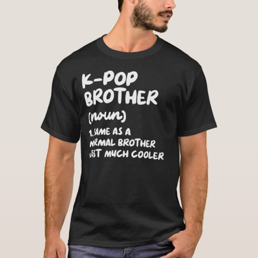 K-Brotherポップ・アートの定義Kpop南おもしろい韓M Tシャツ (正面)