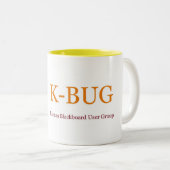 K-BUG MUG (黄色のインテリア) ツートーンマグカップ (正面右)