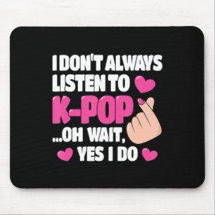 K-Cute Kpop Music Aniに聞は必ずしもポップ・アートのない マウスパッド