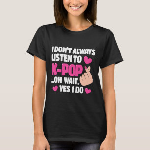 K-Cute Kpop Music Aniに聞は必ずしもポップ・アートのない Tシャツ