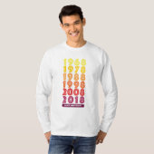 K&D記念日の人の長袖のTシャツ Tシャツ (正面フル)