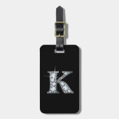 K "Diamond Bling" Luggage Tag ラゲッジタグ (正面縦)