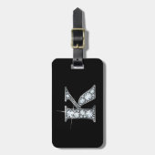 K "Diamond Bling" Luggage Tag ラゲッジタグ (正面縦)