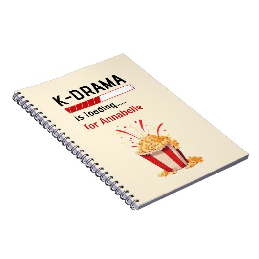 K-Drama is loading Personalized Notebook ノートブック (右側)