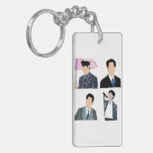 K-Drama Male Leads キーホルダー (正面左)