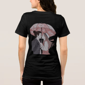 K-drama umbrella couple elegant custom name トライブレンドＴシャツ
