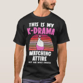 K Drama Watching Oppa Finger One More Episode Tシャツ (正面)