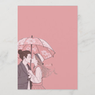 K-drama watercolor elegant custom korean fandom サンキューカード