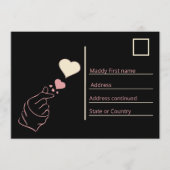 K-drama watercolor elegant custom korean fandom サンキューカード (正面)