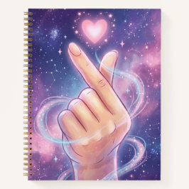 K-fan aesthetic Finger Heart Spiral Notebook ノートブック