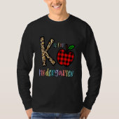 K Is For Kindergarten Teacher Cute Leopard Tシャツ (正面)