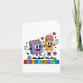 K Is For Kindergarten Teacher Pencil Book Back To  カード
