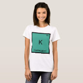 K - Kierkegaard化学素おもしろい子シンボルティー Tシャツ (正面フル)