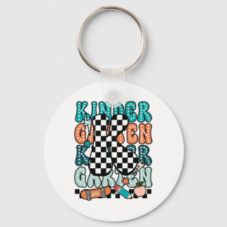 K Kindergarten Teacher Checkered Back To School Ki キーホルダー