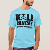 K*LL CANCERと乗った細胞 Tシャツ (正面)