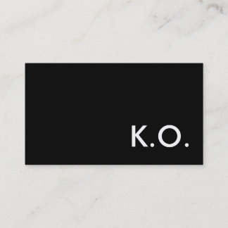 k.o. ノックアウト 名刺