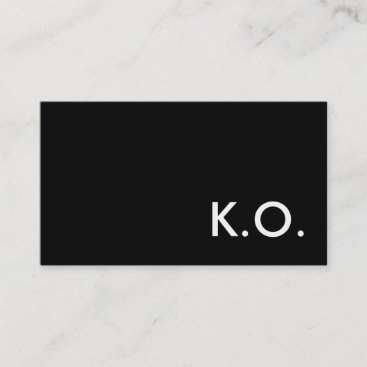 k.o. ノックアウト 名刺 (正面)