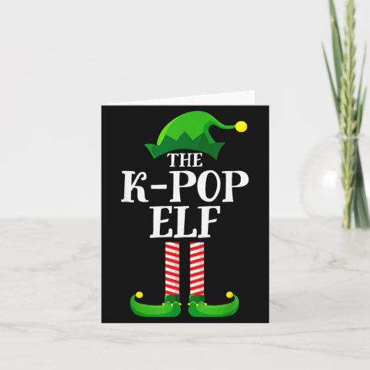 K-p Elf Matching Family Group Christmas Party Pyja カード (正面)