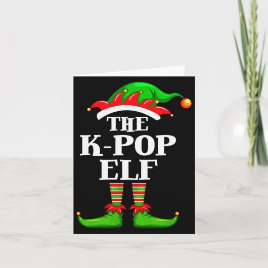 K-p Elf Matching Family Group Christmas Party Pyja カード (正面)