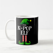 K-p Elf Matching Family Group Christmas Party Pyja コーヒーマグカップ (左)