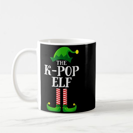 K-p Elf Matching Family Group Christmas Party Pyja コーヒーマグカップ (左)