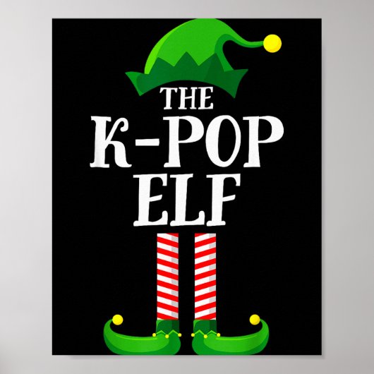 K-p Elf Matching Family Group Christmas Party Pyja ポスター (正面)
