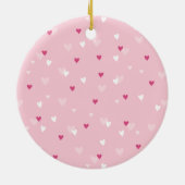 K-Pink Finger Pinkハート・ブラポップ・アートのックピンク セラミックオーナメント (裏面)