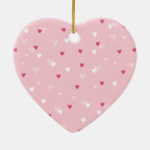 K-Pink Finger Pinkハート・ブラポップ・アートのックピンク セラミックオーナメント (裏面)