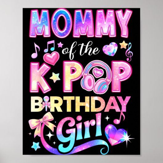 K-POPお誕生日おめでとうママ 韓流 ポスター (正面)