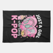 K-POPが大好きな女の子 キッチンタオル (横)