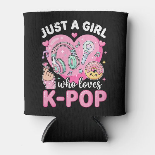K-POPが大好きな女の子 缶クーラー (正面)