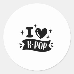 K-Popだいすきステッカー ラウンドシール
