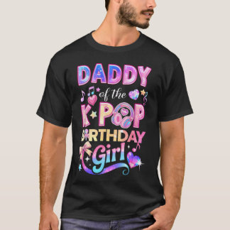 K-POPのバースデーガールのパパ 韓流ミュージック Tシャツ