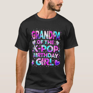 K-POPの誕生日ガールズ 韓国の音楽のおじいちゃん Tシャツ