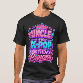 K-POPの誕生日プリンセスのおじさん 韓国音楽 Tシャツ