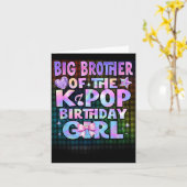 K-POPの誕生日女子たちのお兄さん 韓国の カード (黄色い花)