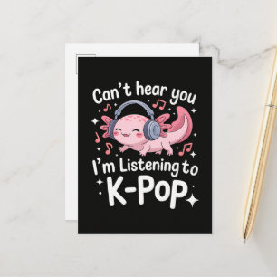 K-Popを聴いているのであなたの声は聞こえません 案内ポストカード