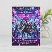 K-POPアイドル戦士の誕生日 招待状 (スタンド正面)