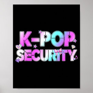 K-POPセキュリティママパパキッズおもしろ誕生日テーマ ポスター