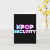 K-POPセキュリティママパパ子供面白い誕生日コンサート カード (黄色い花)
